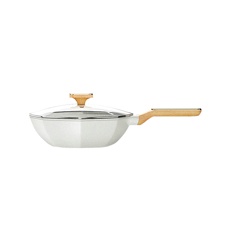 Single Handle Nonstick Octagonal Wok with Lid: A Versatile Culinary Essential