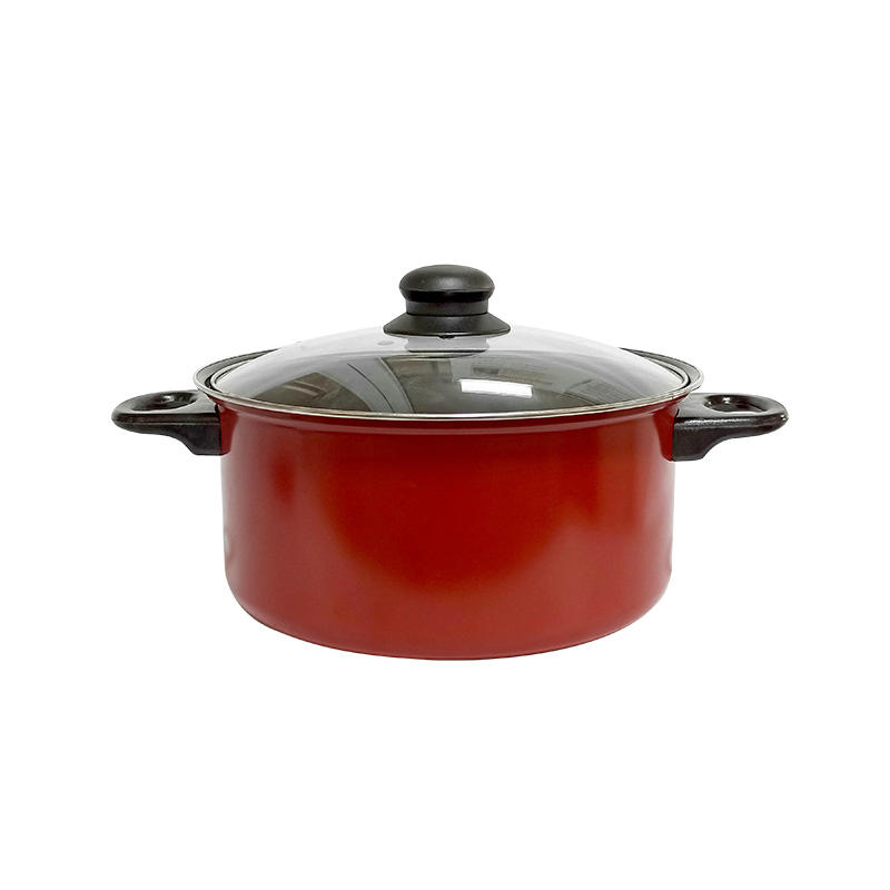 Carbon Steel Conventional Nonstick Stockpot with Lid