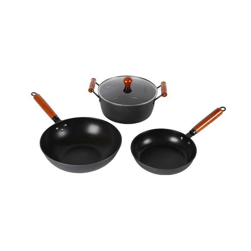 4PCS Carbon Steel Nonstick Cookware Set