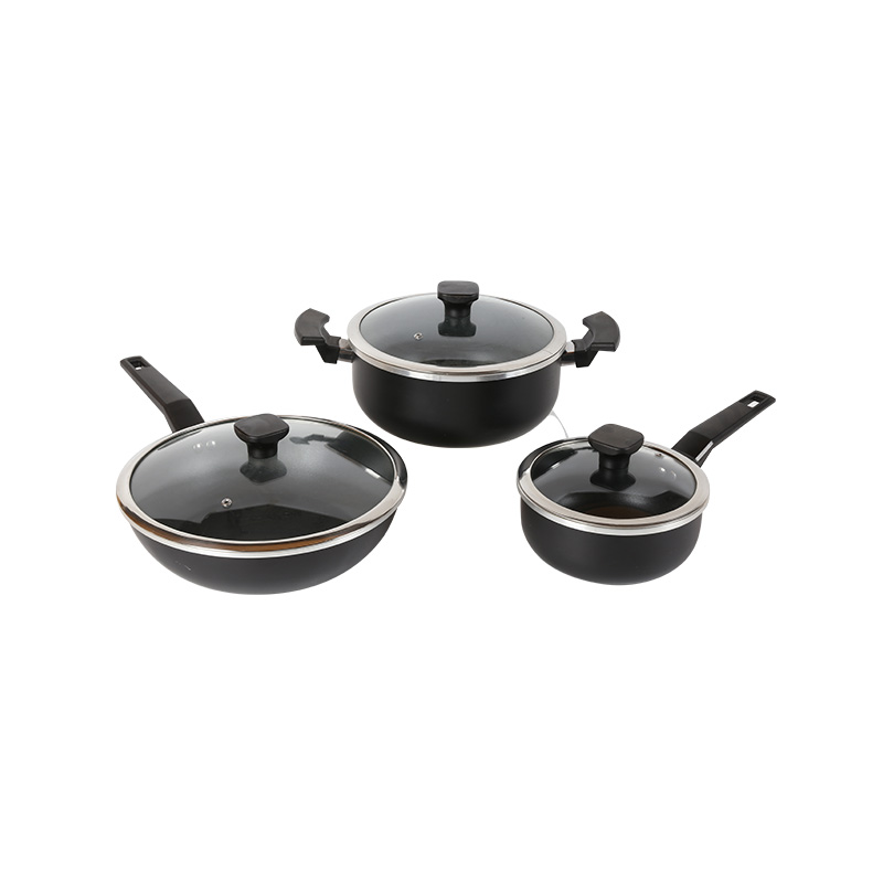 Master the Art of Cooking with the 6-Piece Aluminum Nonstick Cookware Set