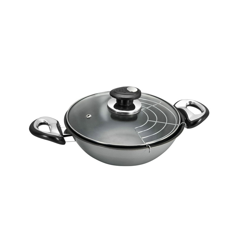 Carbon Steel Multi-function Binaural Nonstick Kadai Wok