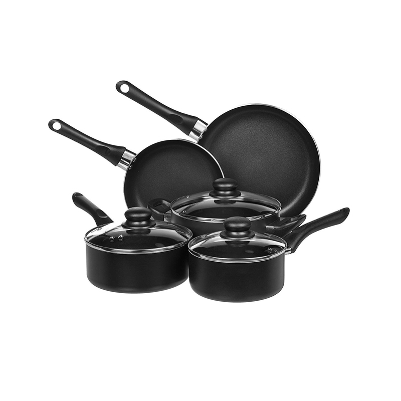 8PCS Aluminum Nonstick Cookware Set with Detachable Handle